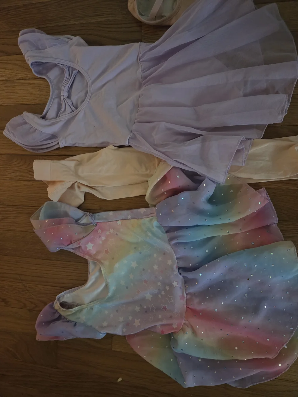 Girls' Dance Class Gear (4T/5T) Leotards, Tights, Tap Shoes, & Slippers